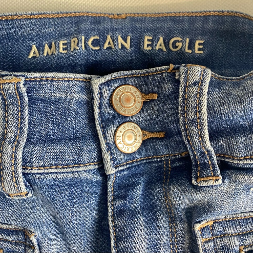 American Eagle Jeans Sz 6 Next Level Stretch High-Waisted Jegging Skinny - Picture 6 of 16